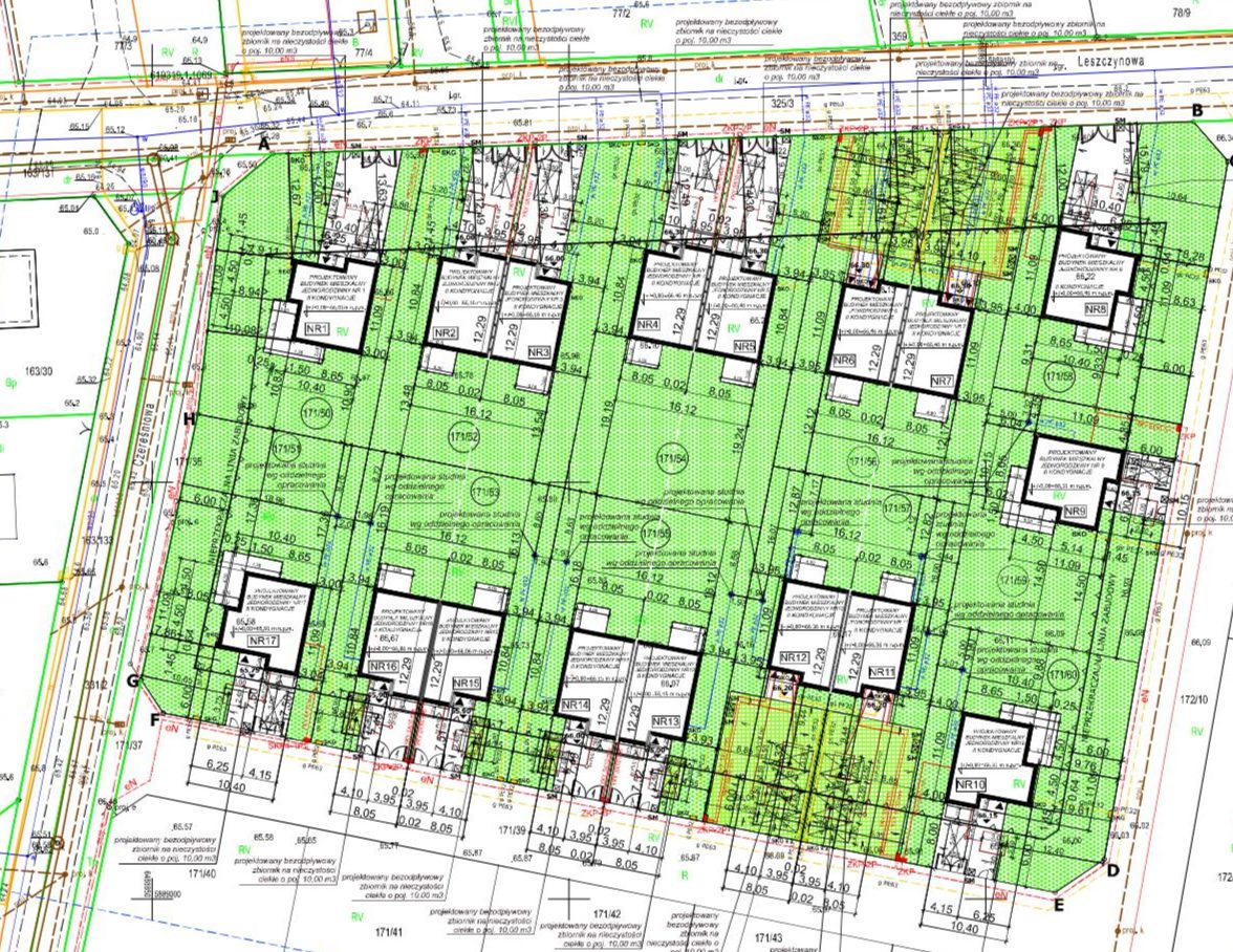 Leszczynowy Zakątek – plan zagospodarowania terenu